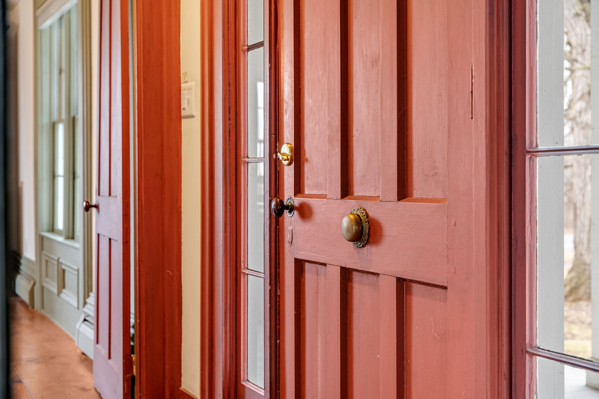 Farm House red front door